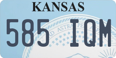 KS license plate 585IQM