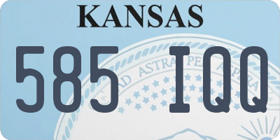 KS license plate 585IQQ