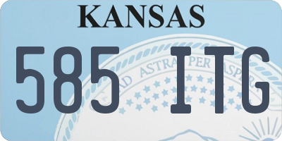 KS license plate 585ITG