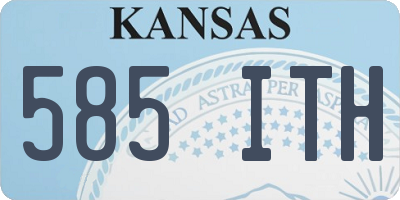 KS license plate 585ITH