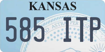 KS license plate 585ITP