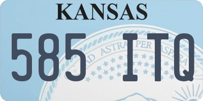 KS license plate 585ITQ