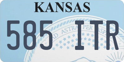 KS license plate 585ITR