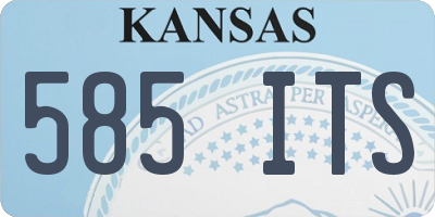 KS license plate 585ITS