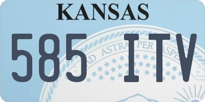 KS license plate 585ITV