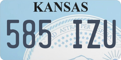 KS license plate 585IZU