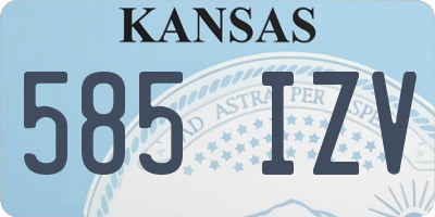 KS license plate 585IZV