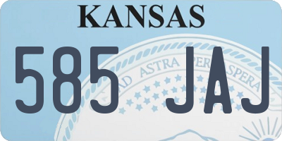 KS license plate 585JAJ