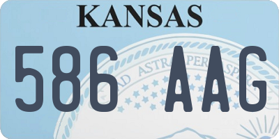 KS license plate 586AAG