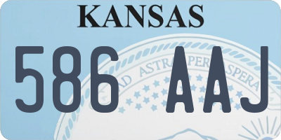 KS license plate 586AAJ