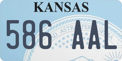 KS license plate 586AAL