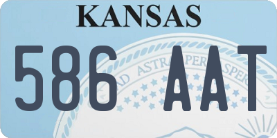 KS license plate 586AAT