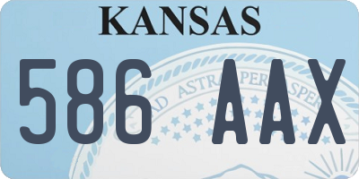 KS license plate 586AAX