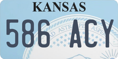 KS license plate 586ACY