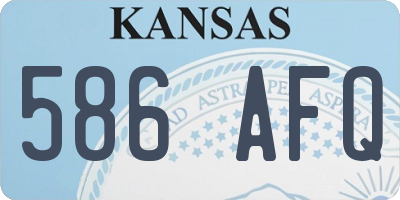 KS license plate 586AFQ