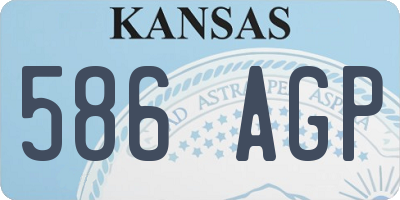 KS license plate 586AGP