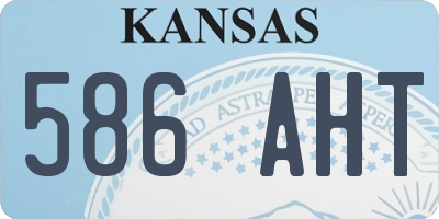 KS license plate 586AHT