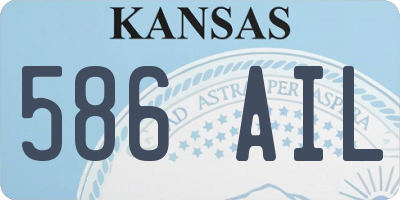 KS license plate 586AIL