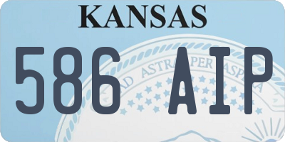 KS license plate 586AIP