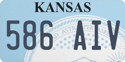 KS license plate 586AIV