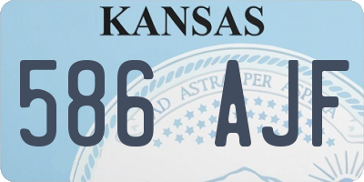 KS license plate 586AJF