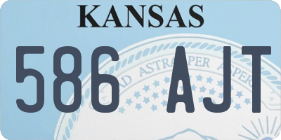 KS license plate 586AJT