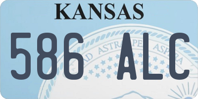 KS license plate 586ALC