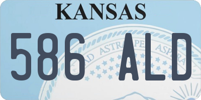 KS license plate 586ALD