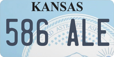 KS license plate 586ALE