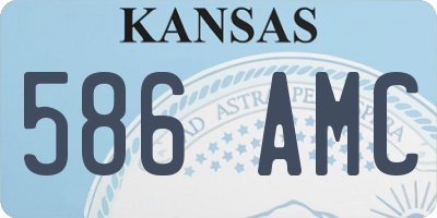 KS license plate 586AMC