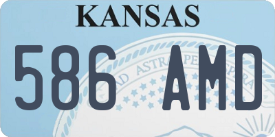 KS license plate 586AMD