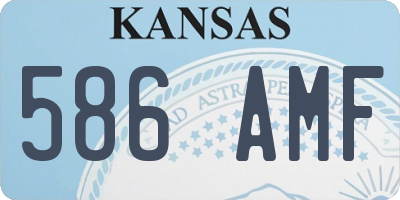 KS license plate 586AMF