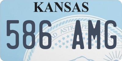 KS license plate 586AMG