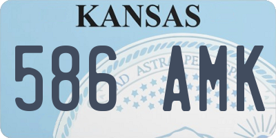 KS license plate 586AMK