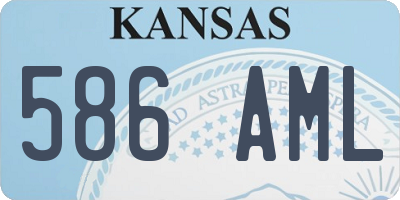 KS license plate 586AML