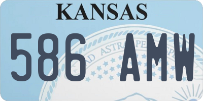 KS license plate 586AMW