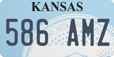 KS license plate 586AMZ