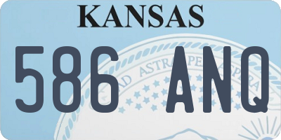 KS license plate 586ANQ