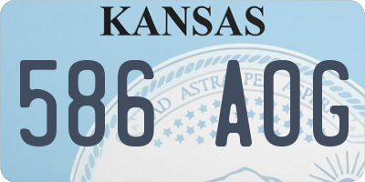 KS license plate 586AOG