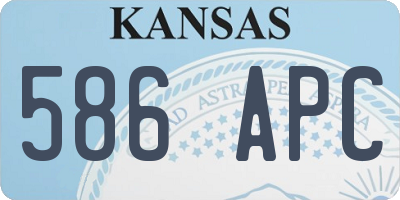 KS license plate 586APC