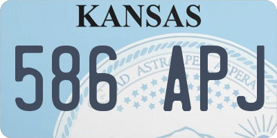 KS license plate 586APJ