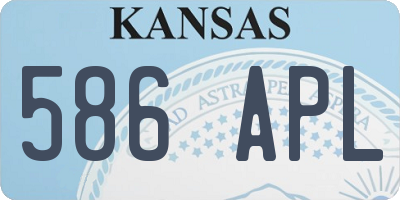 KS license plate 586APL