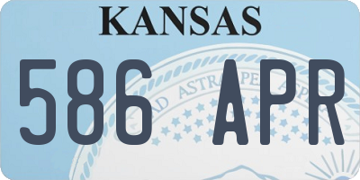 KS license plate 586APR