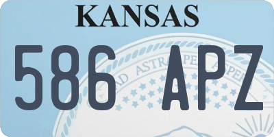 KS license plate 586APZ