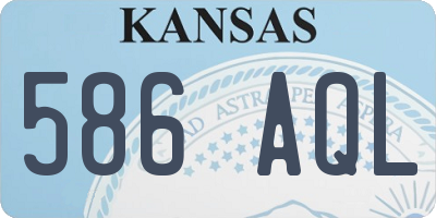 KS license plate 586AQL