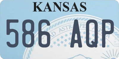 KS license plate 586AQP