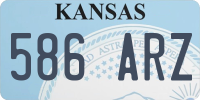 KS license plate 586ARZ