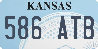 KS license plate 586ATB