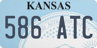 KS license plate 586ATC