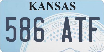 KS license plate 586ATF